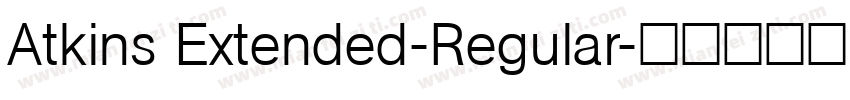 Atkins Extended-Regular字体转换